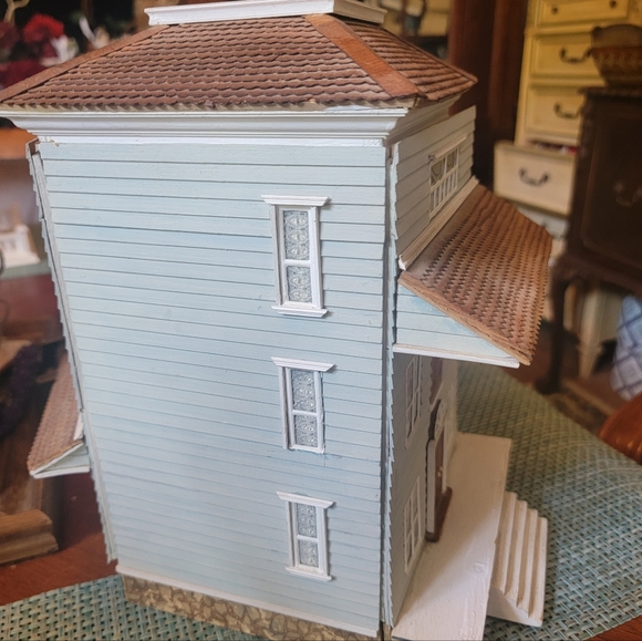 Christmas Winter Birdhouse Farmhouse Table Decor Bird Country Rustic - Picture 9 of 10